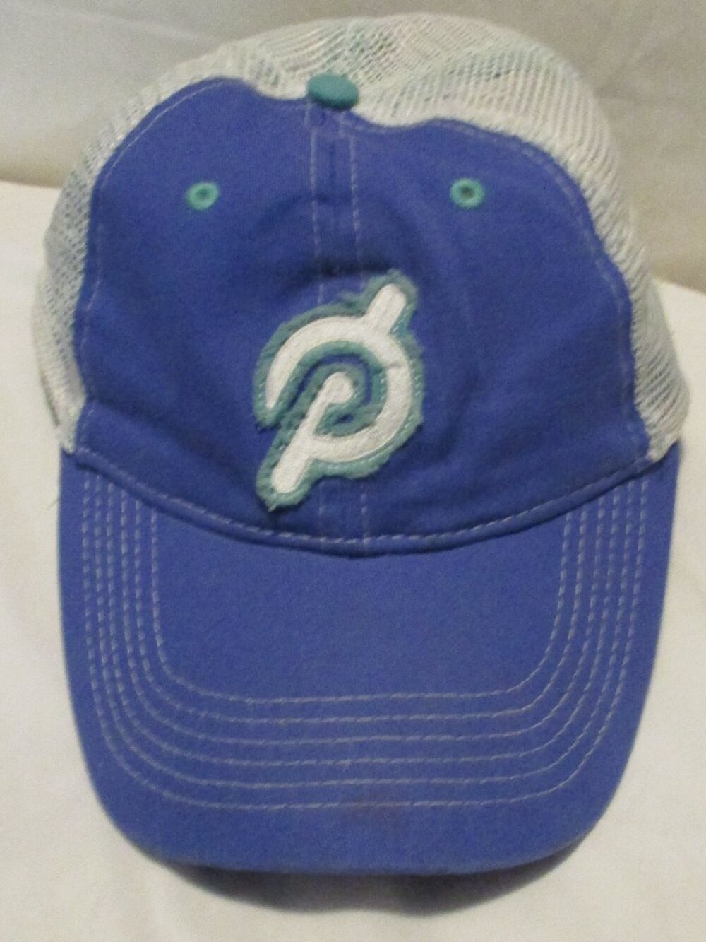 Peloton Blue Rush Trucker Hat Used